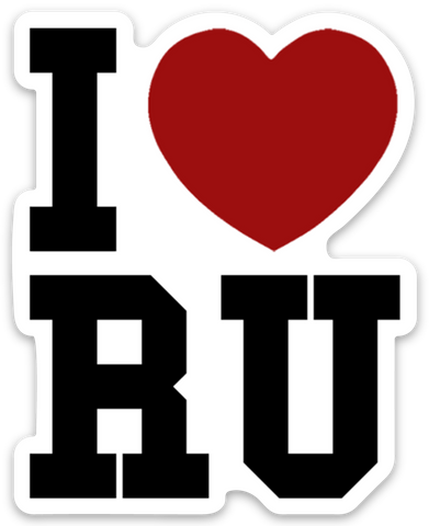 I Love RU Sticker