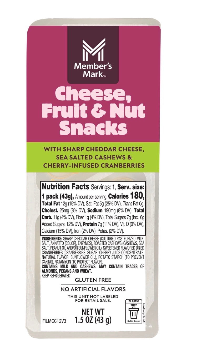 Fruit and cheese packs