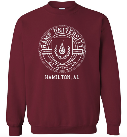 Ramp University Seal Crewneck - Green and Red options