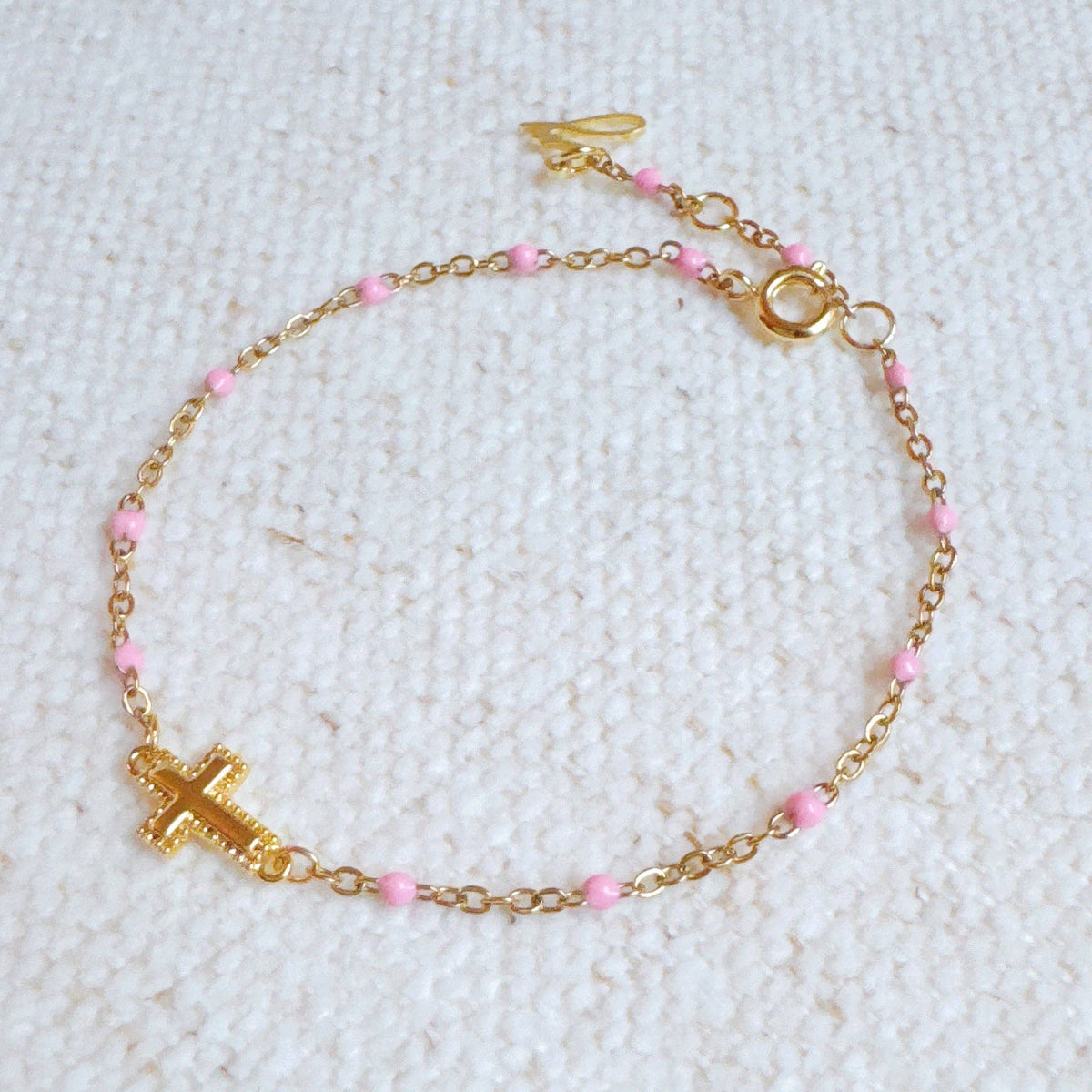 Dainty Chain Cross Bracelet