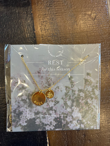 Rest for this Season Necklace