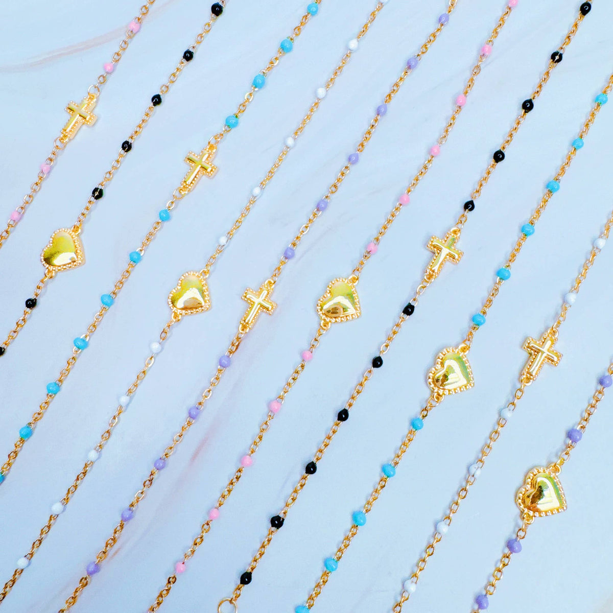 Dainty Chain Cross Bracelet
