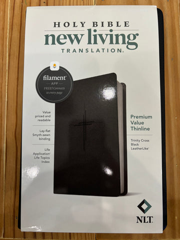 NLT Black Cross Bible