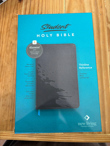 NLT Student Bible black paint