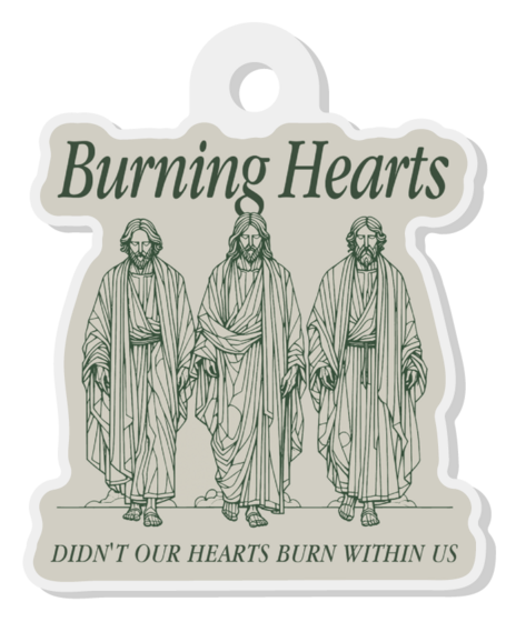 Burning Hearts Keychain