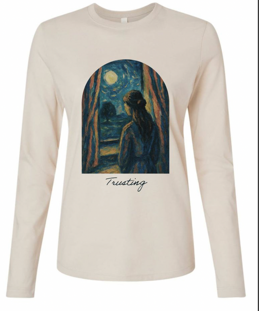 Trusting - window - Long sleeve Tee