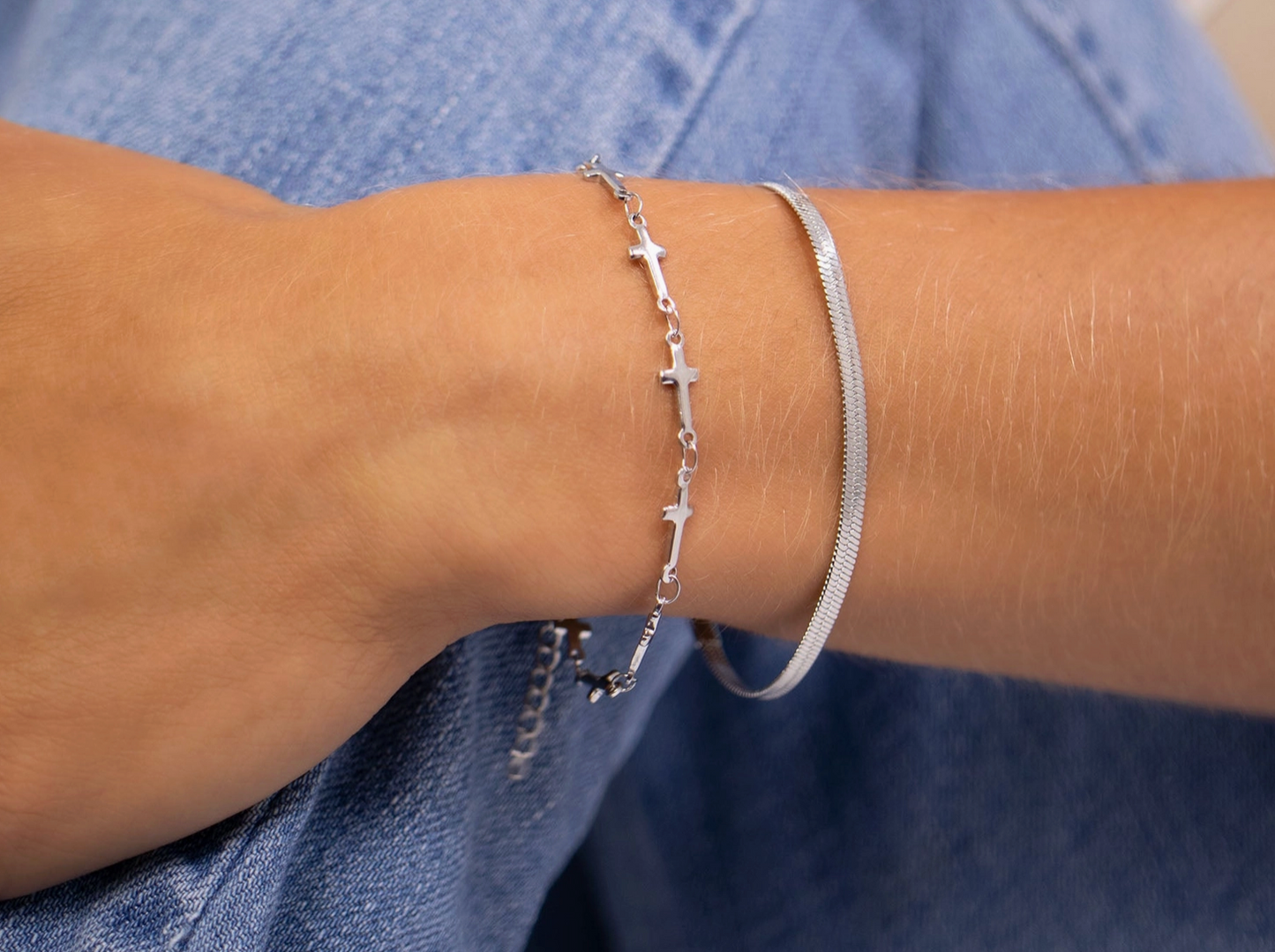 Cross Chain Bracelet