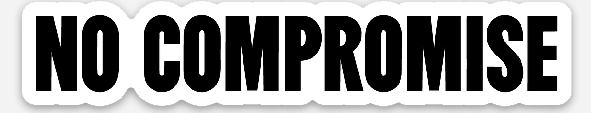 no compromise sticker
