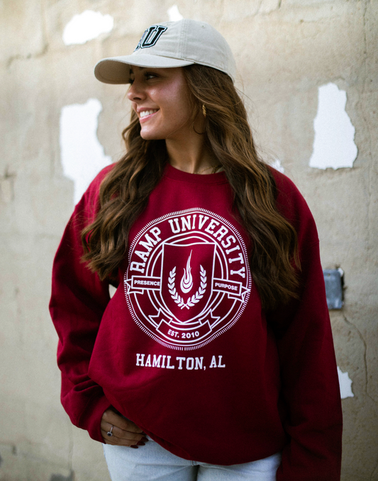 Ramp University Seal Crewneck - Green and Red options