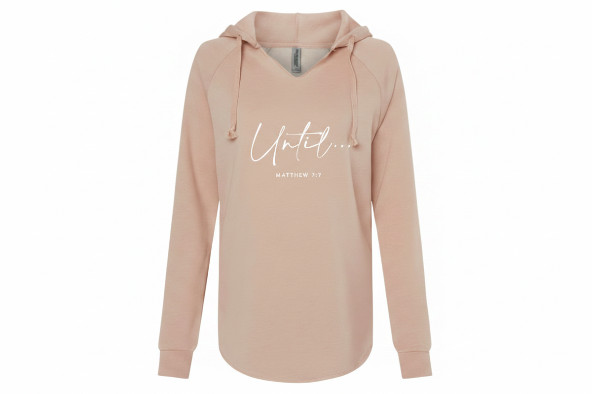 Until Hoodie - Blush White Ink